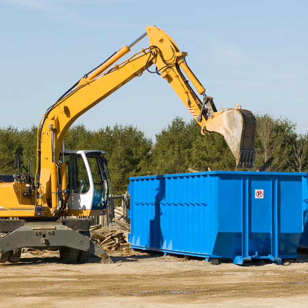 what are the rental fees for a residential dumpster in Hollowville